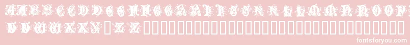 Angel Normal Font – White Fonts on Pink Background