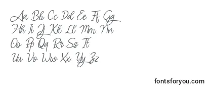 フォントAngel Signature Italic