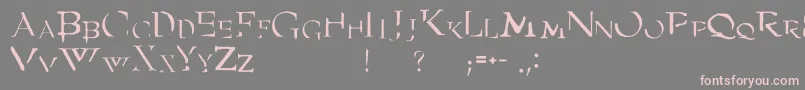 Angel Font – Pink Fonts on Gray Background