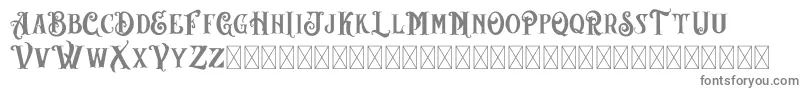 AngeLBilsh Demo-fontti – harmaat kirjasimet valkoisella taustalla