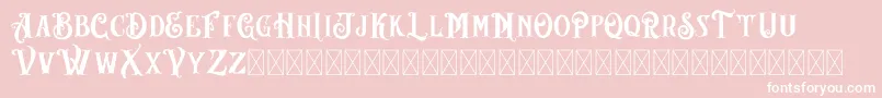 AngeLBilsh Demo Font – White Fonts on Pink Background