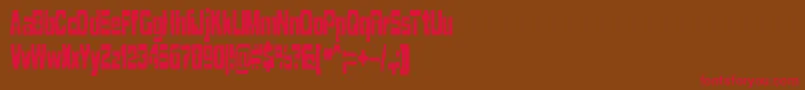 Cleavttr Font – Red Fonts on Brown Background