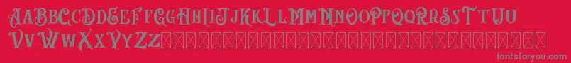 AngeLBilsh Demo Font – Gray Fonts on Red Background