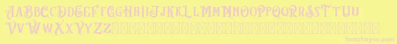 AngeLBilsh Demo Font – Pink Fonts on Yellow Background