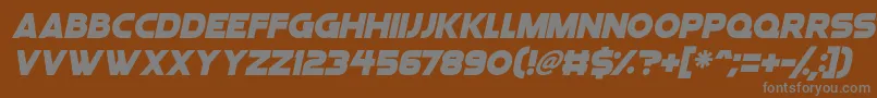 Шрифт Angelic Child Italic – серые шрифты на коричневом фоне