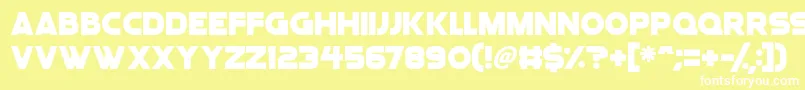 Angelic Child Font – White Fonts on Yellow Background