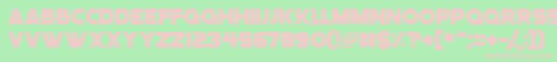 Angelic Child Font – Pink Fonts on Green Background