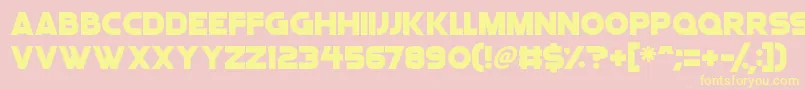 Angelic Child Font – Yellow Fonts on Pink Background