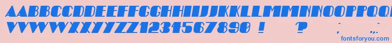 En savoir plus sur la police Angelica Italic Police Angelica Italic – polices bleues sur fond rose