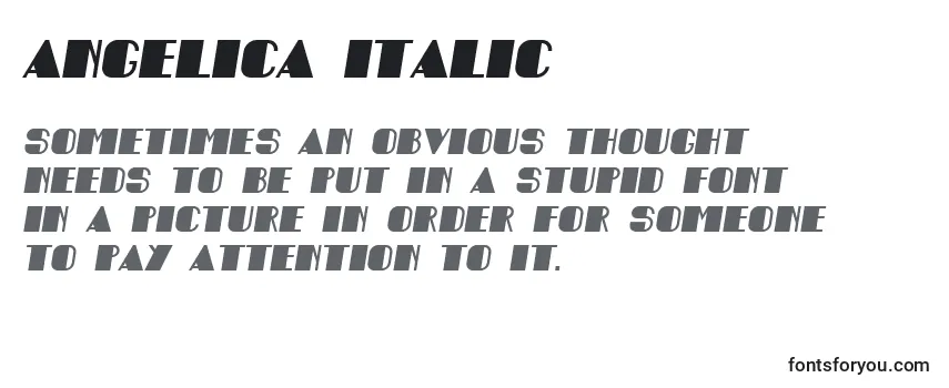 Шрифт Angelica Italic