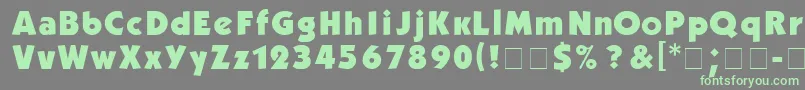 More about Kabel ffy Font Kabel ffy Font – Green Fonts on Gray Background