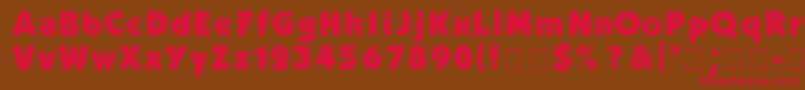 Kabel ffy Font – Red Fonts on Brown Background