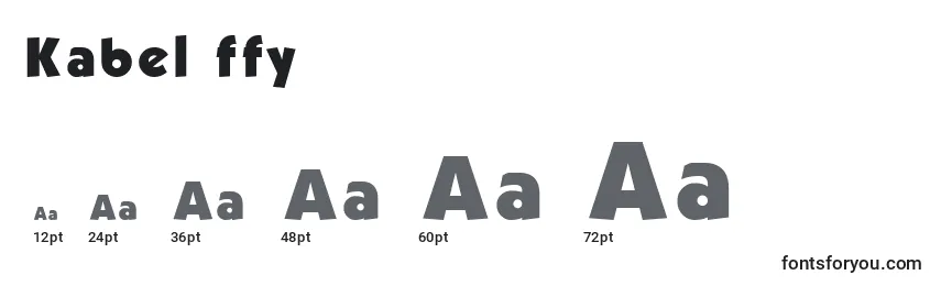 Kabel ffy Font Sizes