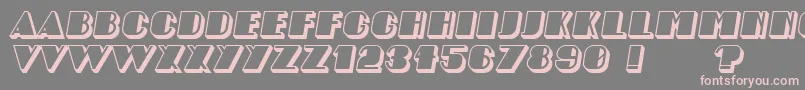 AngelicaShadow Italic Font – Pink Fonts on Gray Background
