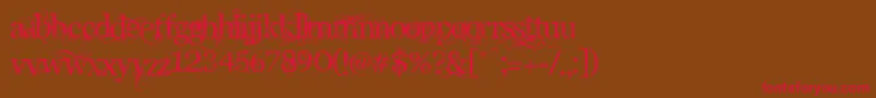 AngelicWar Font – Red Fonts on Brown Background