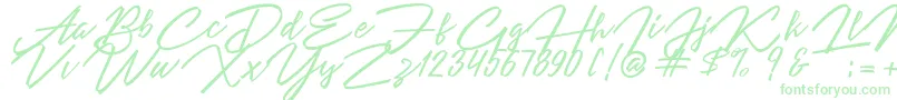 Angelina Script Font – Green Fonts