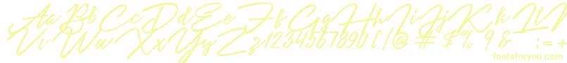 Angelina Script Font – Yellow Fonts