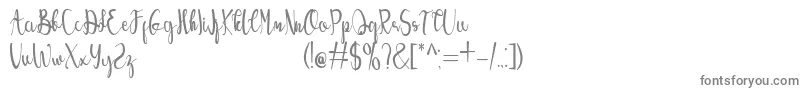 Шрифт Angelina – серые шрифты на белом фоне