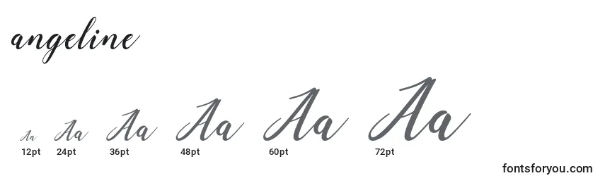 Angeline (119623) Font Sizes