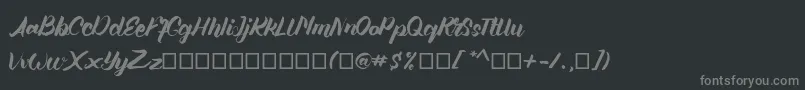 Шрифт Angellife – серые шрифты на чёрном фоне