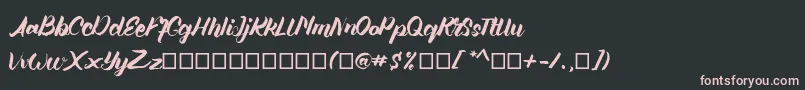 Шрифт Angellife – розовые шрифты на чёрном фоне