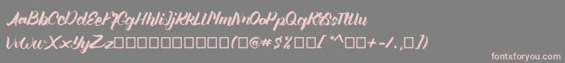 Шрифт Angellife – розовые шрифты на сером фоне