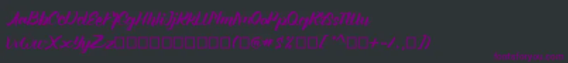 Шрифт Angellife – фиолетовые шрифты на чёрном фоне