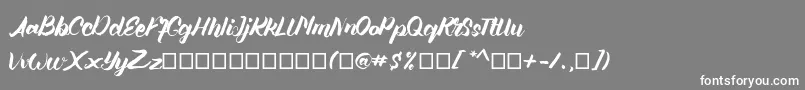 Шрифт Angellife – белые шрифты на сером фоне
