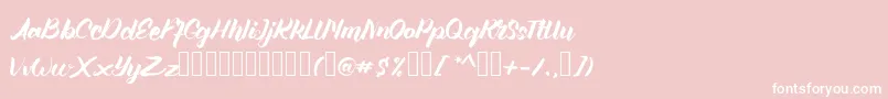 Angellife Font – White Fonts on Pink Background