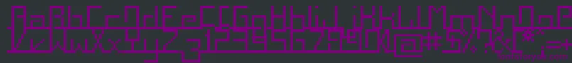 Squarg Font – Purple Fonts on Black Background