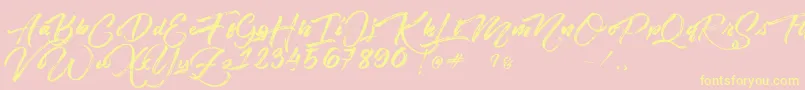 Más sobre la fuente Angelow fuente Angelow – Fuentes Amarillas Sobre Fondo Rosa