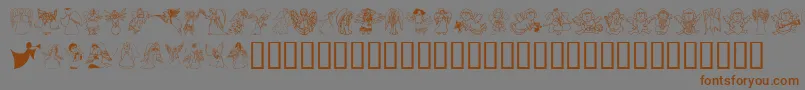 ANGEO    Font – Brown Fonts on Gray Background