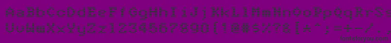 Anger is a gift Font – Black Fonts on Purple Background