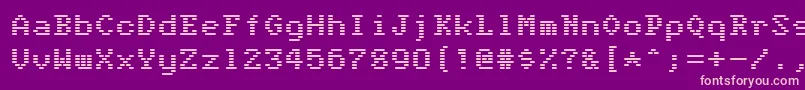 Anger is a gift Font – Pink Fonts on Purple Background