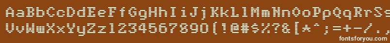 Anger is a gift Font – White Fonts on Brown Background
