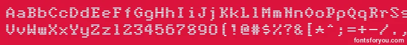 Anger is a gift Font – White Fonts on Red Background