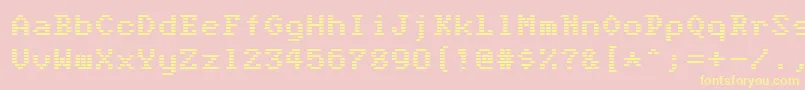 Anger is a gift Font – Yellow Fonts on Pink Background