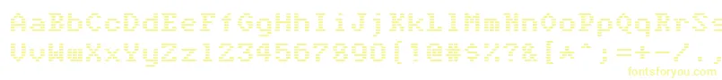 フォントAnger is a gift – 白い背景に黄色の文字