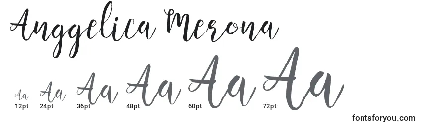 Anggelica Merona   Font Sizes