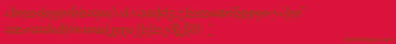 More about Tengwandagothic Font Tengwandagothic Font – Brown Fonts on Red Background