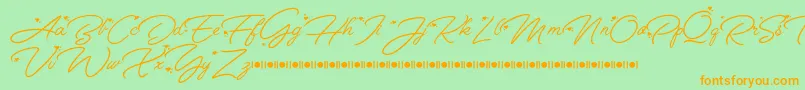 More about Anggrek Script Font Demo Font Anggrek Script Font Demo Font – Orange Fonts on Green Background