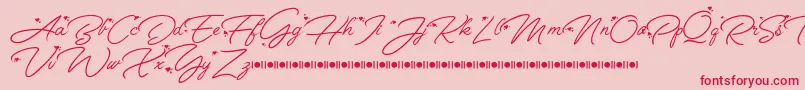 fuente Anggrek   Script Font Demo – Fuentes Rojas Sobre Fondo Rosa