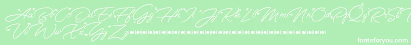 More about Anggrek Script Font Demo Font Anggrek Script Font Demo Font – White Fonts on Green Background