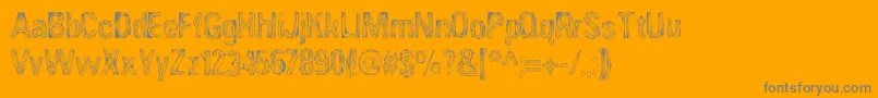 ANGIA    Font – Gray Fonts on Orange Background