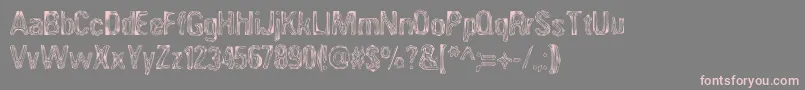ANGIA    Font – Pink Fonts on Gray Background