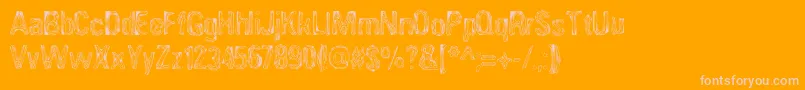 ANGIA    Font – Pink Fonts on Orange Background