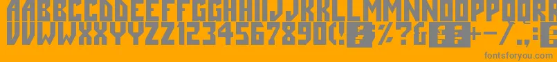 Angle Font – Gray Fonts on Orange Background