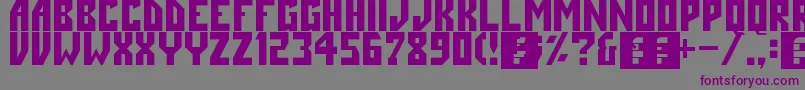 Angle-Schriftart – Violette Schriften auf grauem Hintergrund