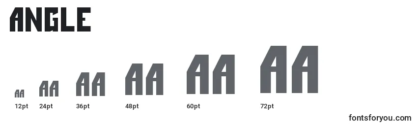 Размеры шрифта Angle