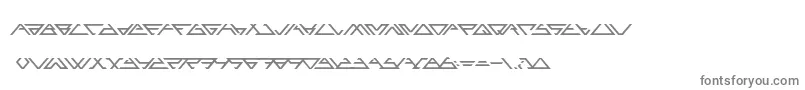 フォントANGLED   – 白い背景に灰色の文字